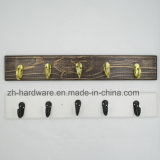 High-Grade Beautiful Clothes Hook Wooden & Metal Board Hook (ZH-7020)