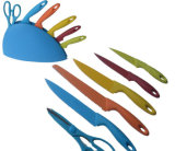 7PCS Kitchen Knives Set with Painting No. Kns-7c05