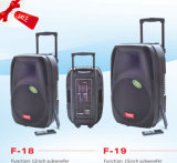Rechargeable Battery Speaker Box with USB/SD Bluetooth Wireless Microphones (F18)