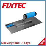 Fixtec Hand Tool Hardware Carbon Steel Plastering Trowel with Soft Grip Plastic Handle