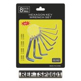 8PCS Cr-V Hex Key Set Hexagon Key Wrench Set (TSP0601)