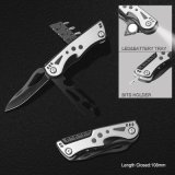 Multi Function Pocket Knife with LED Flashlight (#6209BSS)