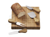 Wooden Cheese Board Set with Stainless Steel Cheese Knife (SE-2013)