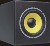 Black MDF Active Monitor Subwoofer Speaker High Power 175W Subwoofer Speaker for Home Theatre