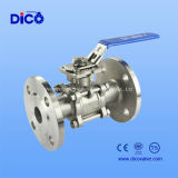 API Stainless Steel 3PC Ball Valve with ISO5211 Mounting Pad