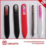 Tempered Glass Nail Files with Crystal and Diamond Flower Decoration