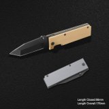 Folding Knife with Anodized Aluminum Handle (#3984)