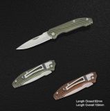 Folding Knife with Anodized Aluminium Handle (#3901)