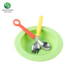 Silicone Travel Spoon Fork Knife with Tool Shape