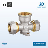 Wallplate 180 Degree Brass Fitting with Double Channel Female Thread