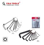 10PC Elastic Ring Hex Key Wrench Set