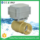 1 Inch Brass 12V 24V Electric Motor Small Ball Valve 2-Way for Smart Home Control