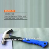 H-141 Construction Hardware Hand Tools British Type Claw Hammer with Blue Plastic Coated Handle