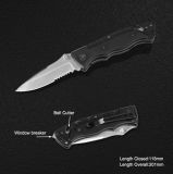Survival Knife with Window Breaker & Belt Cutter (#3828)
