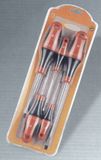 5PCS Screwdriver Set in Double Blister Slotted Phillips Pozi Screwdriver