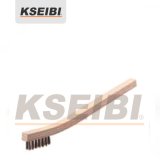 Kseibi Cruved Back Hand Brush with Long Wooden Handle