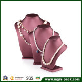 Luxury PU Leather Bust Jewelry Display