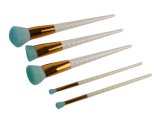 5PCS White-Gold Professional Cosmetics Brush Set