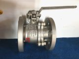 Cast Stainless Steel DIN Flange 2PC Ball Valve with Full Port