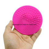 Round Shaped Silicone Makeup Brush Cleaner Pad Washing Scrubber Board Cleaning Mat Hand Tool Esg10378