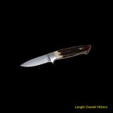 Fixed Blade Knife with Bone (#3602)
