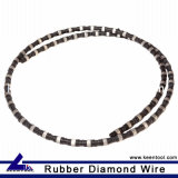 Rubber Coated Diamond Wire Saw for Granite Quarry