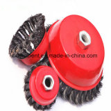 Rust Removal Cup Wire Brush Twist Style for Metalworking Cleaner