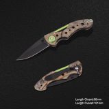 Folding Knife with Anodized Camo Handle (#3869)