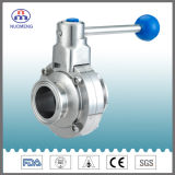 Sanitary Stainless Steel Manual/Pneumatic Operated Butterfly Valve