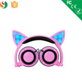Stylish Cat Ear Glowing LED Light Stereo Wired Headset Headphone