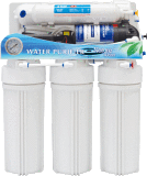 Household R. O. System Water Filter with Pressure Gauge Supply Directly Drinking Pure Water. Dust Proof Case Is Optional