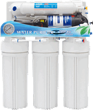 Household R. O. System Water Filter with Pressure Gauge Supply Directly Drinking Pure Water. Dust Proof Case Is Optional