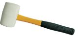 Rubber Hammer with Steel Tube Handle, Half Round Head
