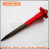 Rubber Handle Stone Cold Chisel, Chisel with Hand Grip