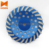 180mm Spiral Turbo Pattern Diamond Cup Wheel for Concrete