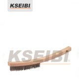 Kseibi Cruved Back Hand Brush with Wooden Handle