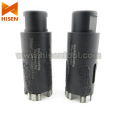 Vacuum-Braized Side Protected Dry Core Drill Bits for Granite