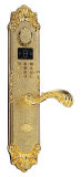 Gold Plated Brass Residential Fingerprint Lock and Password Door Lock