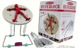 Spin Funny Creative Red Man Knife Block Set (TV232)
