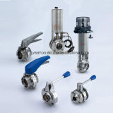 Sanitary Butterfly Valve Stainless Steel Manual Pneumatic