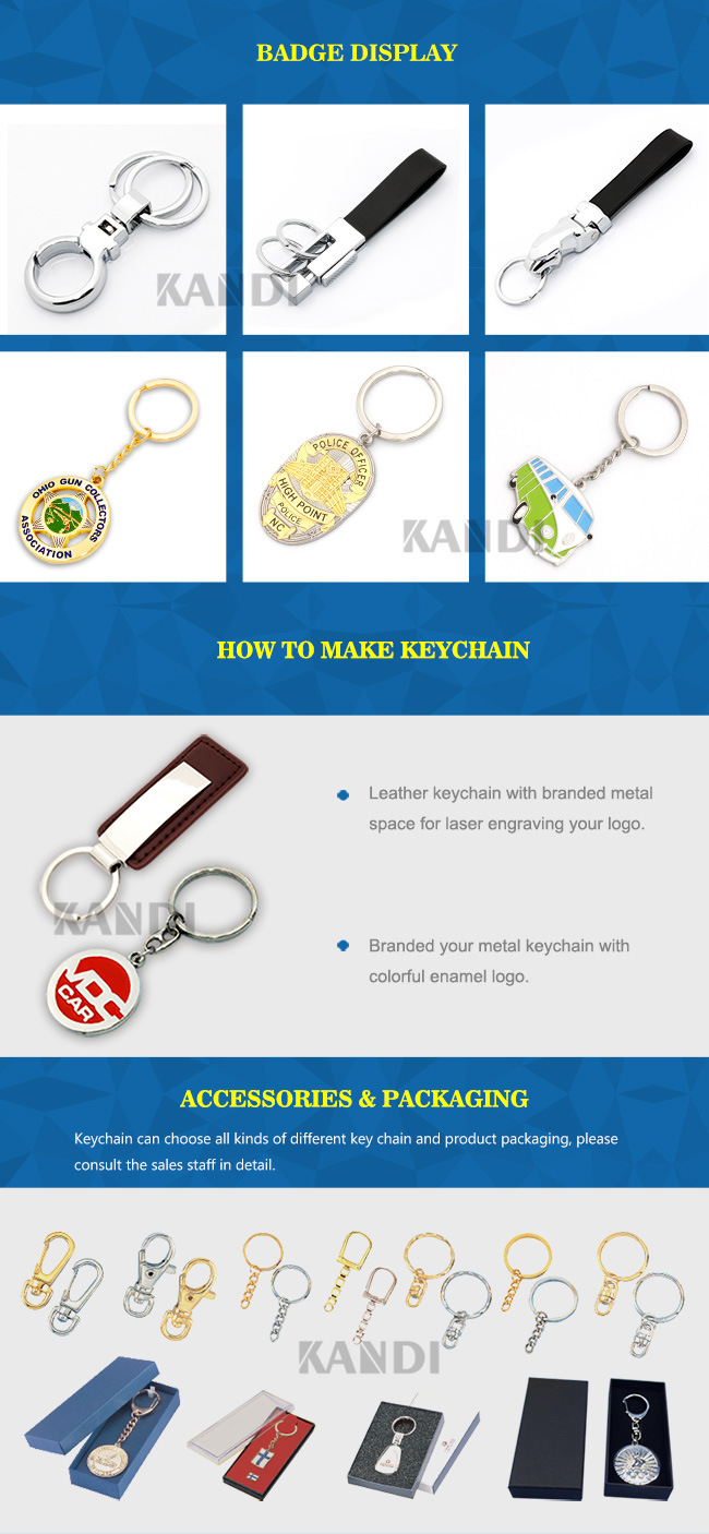 Custom Souvenir 3D Metal Key Chain Leather Soft PVC Blank Wood Heart Acrylic Silicon LED Light Emoji Car Logo Bottle Opener Keychain for Spain Promotional Gift