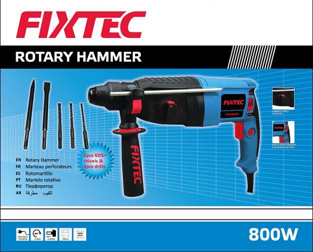 Fixtec Power Tool Hammer Drill 800W 26mm Rotary Hammer (FRH80001)