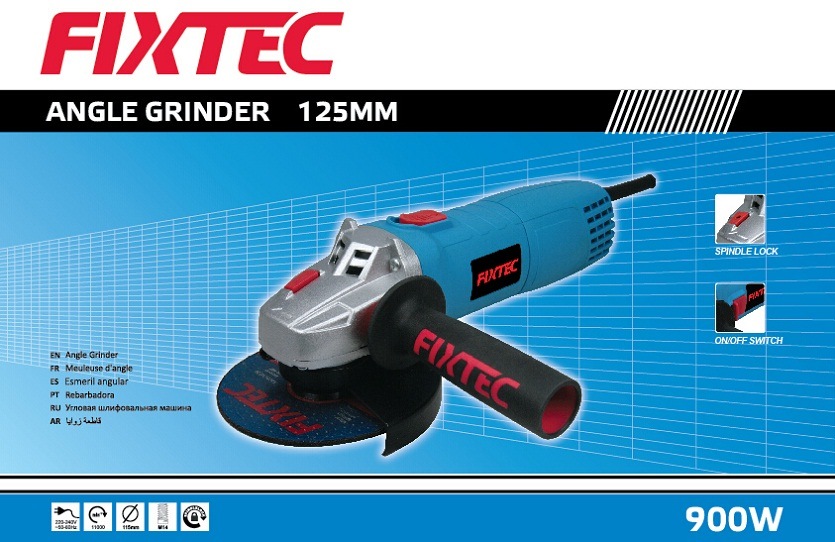 Fixtec Grinding Machine 900W 125mm Wet Angle Grinder