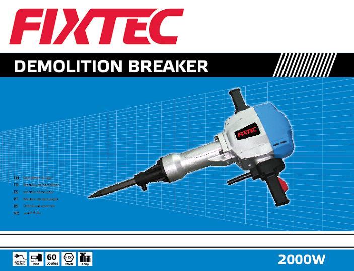 Fixtec Power Tool Hammer Drill 2000W 60j Demolition Breaker (FDH20001)