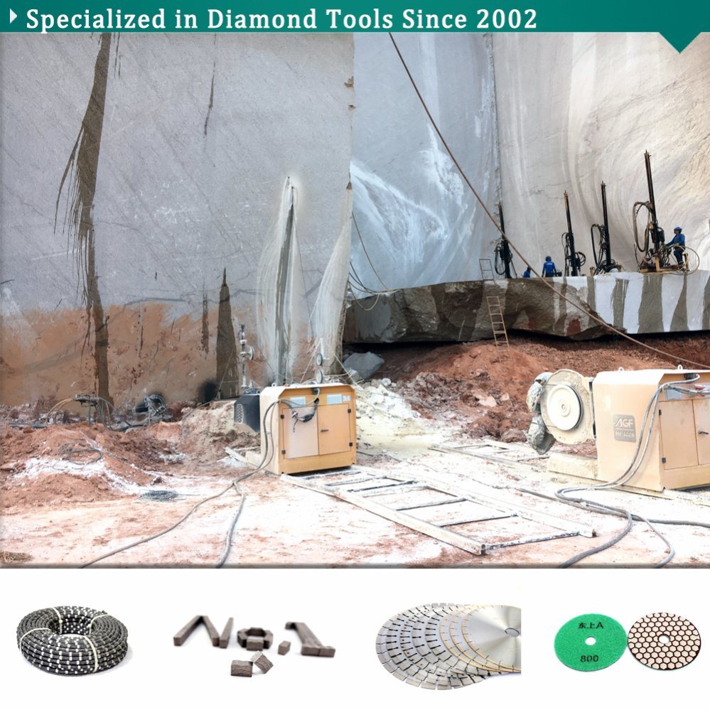 Diamond Cutting Wire Rope Saw for Cutting Marble and Granite Quarry