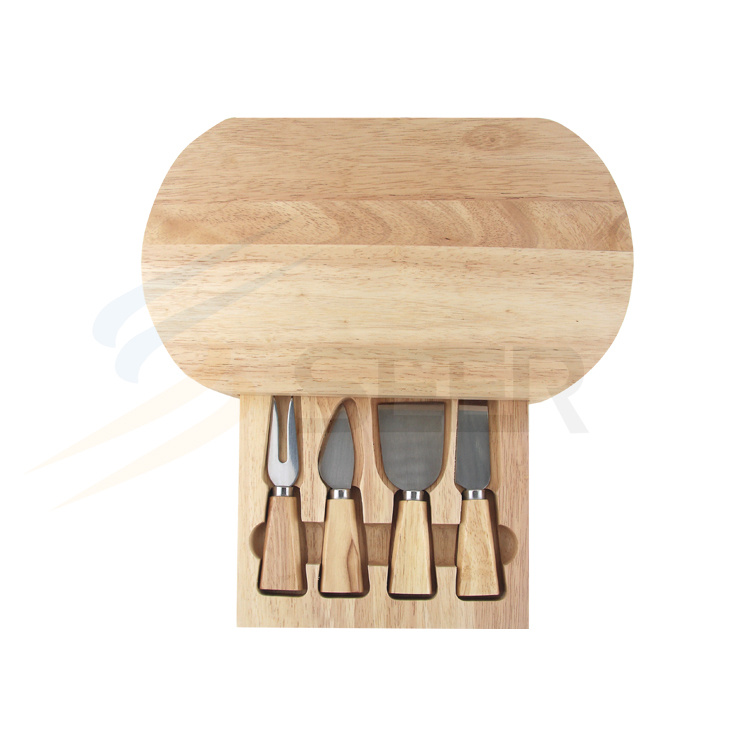 Cheese Tool Knife with Wooden Board (SE-1314)