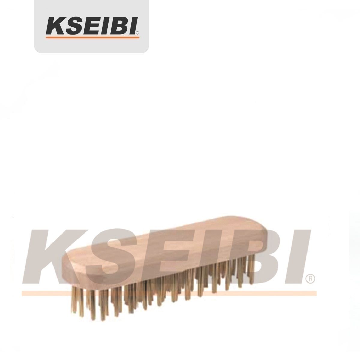 Kseibi Staight Back Hand Brush with Wooden Handle