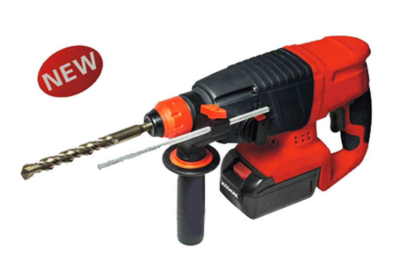 21V Li-ion Battery Professional Cordless Rotary Hammer Concrete Hole 24mm