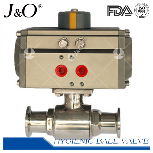 Stainless Steel Sanitary Pneumatic 2 Way Ball Valve