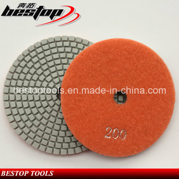 D100mm Resin Bond Diamond Flexible Polishing Pad for Stone